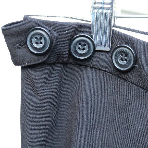 Babystyle Black Adjustable Button Waist Wide Leg Stretch Maternity Pants Sz L - Picture 3 of 5